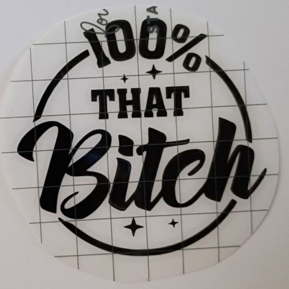 That B Vinyl Decal Funny Adult Girl Sticker Car Window Laptop Decal 3.5 inch